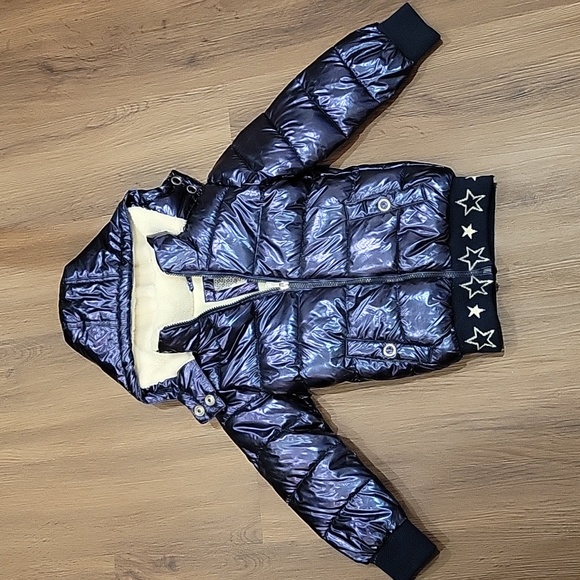 Kenzie girl puffer blue coat 5/6 toddler girl - Picture 2 of 4